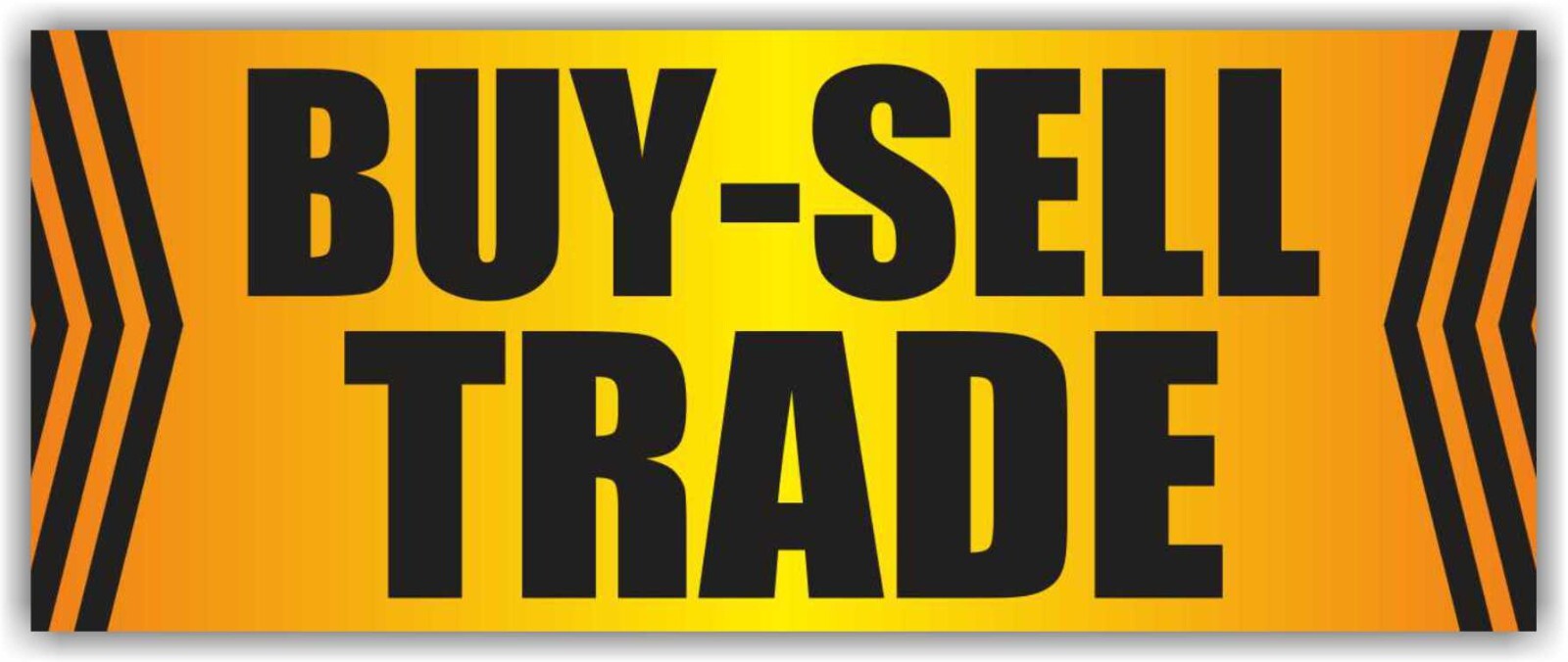 BUY SELL TRADE Advertising Banner Vinyl Mesh Sign Pawn Shop Cash Check Finance