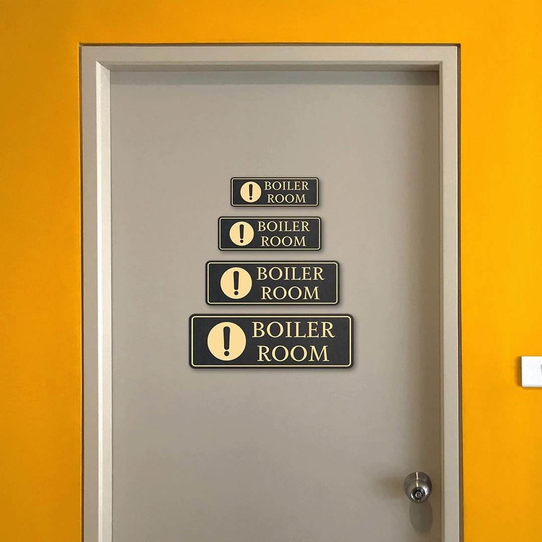 Standard Plus Boiler Room Wall or Door Sign | Workplace Safety Signage