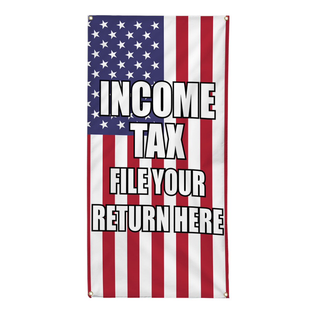 Vertical Vinyl Banner Multiple Sizes Business Weatherproof Industrial Yard Signs