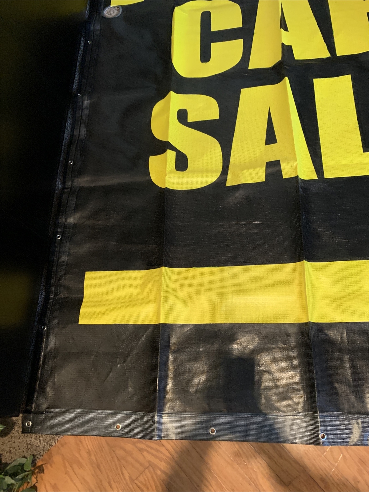 2 NEW HUGE L/R ARROWS CAR BANNERS XL Outdoor Sign Auto Dealership HUGE 94″ x 65″