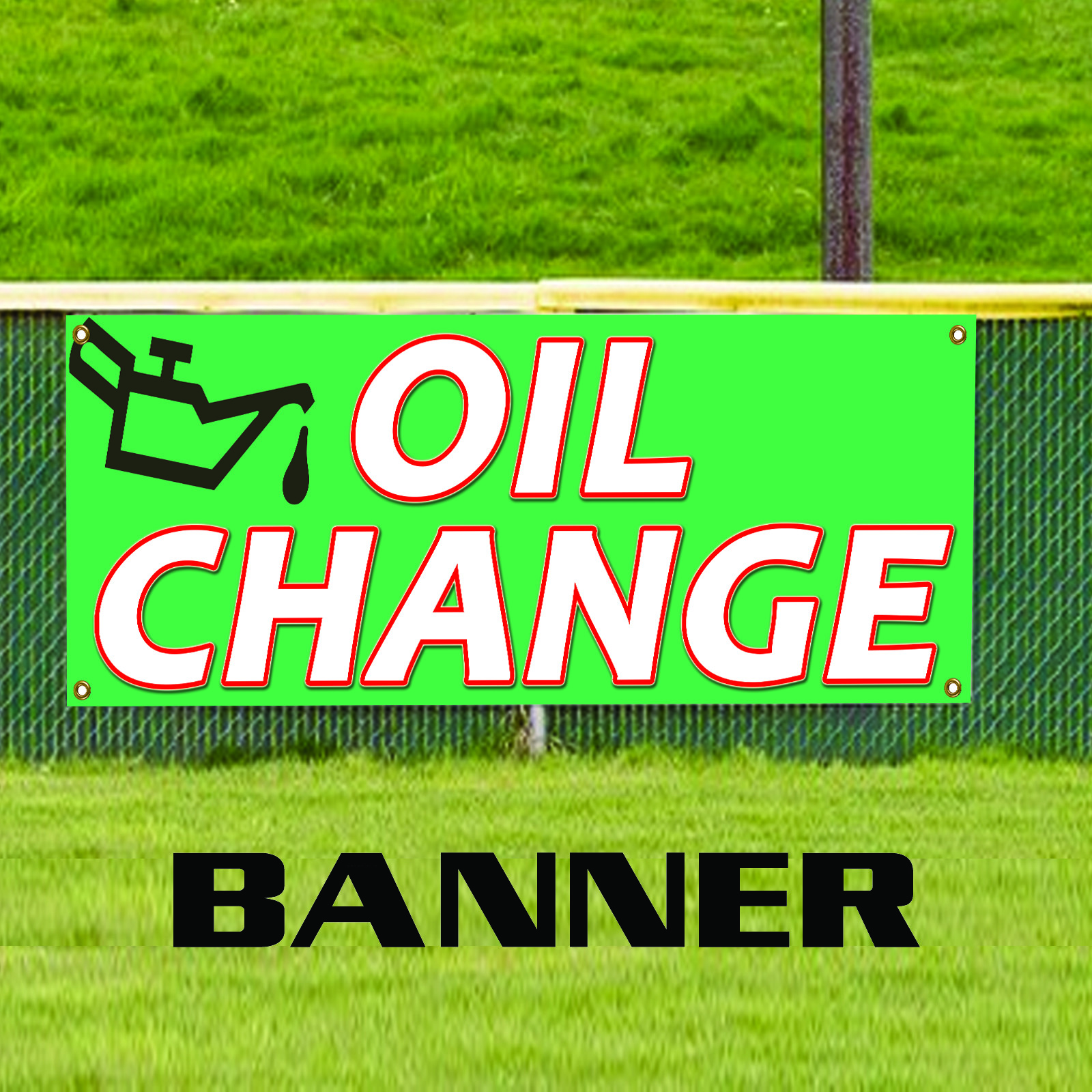Oil Change Car Auto Body Shop Repair Mechanic Service Advertising Banner Sign