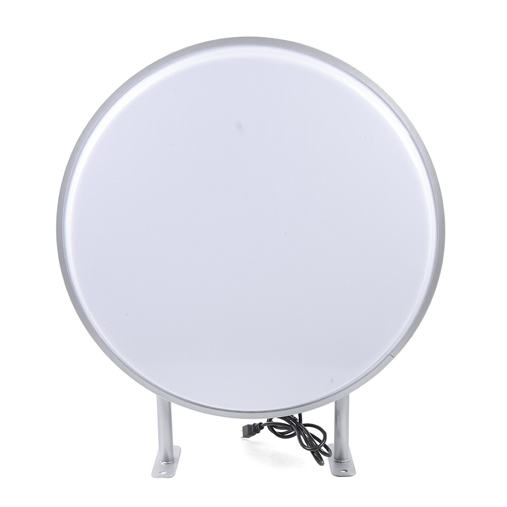 Round LED Light Box Sign Double Sided Outdoor Illuminated Business Sign【 24”】