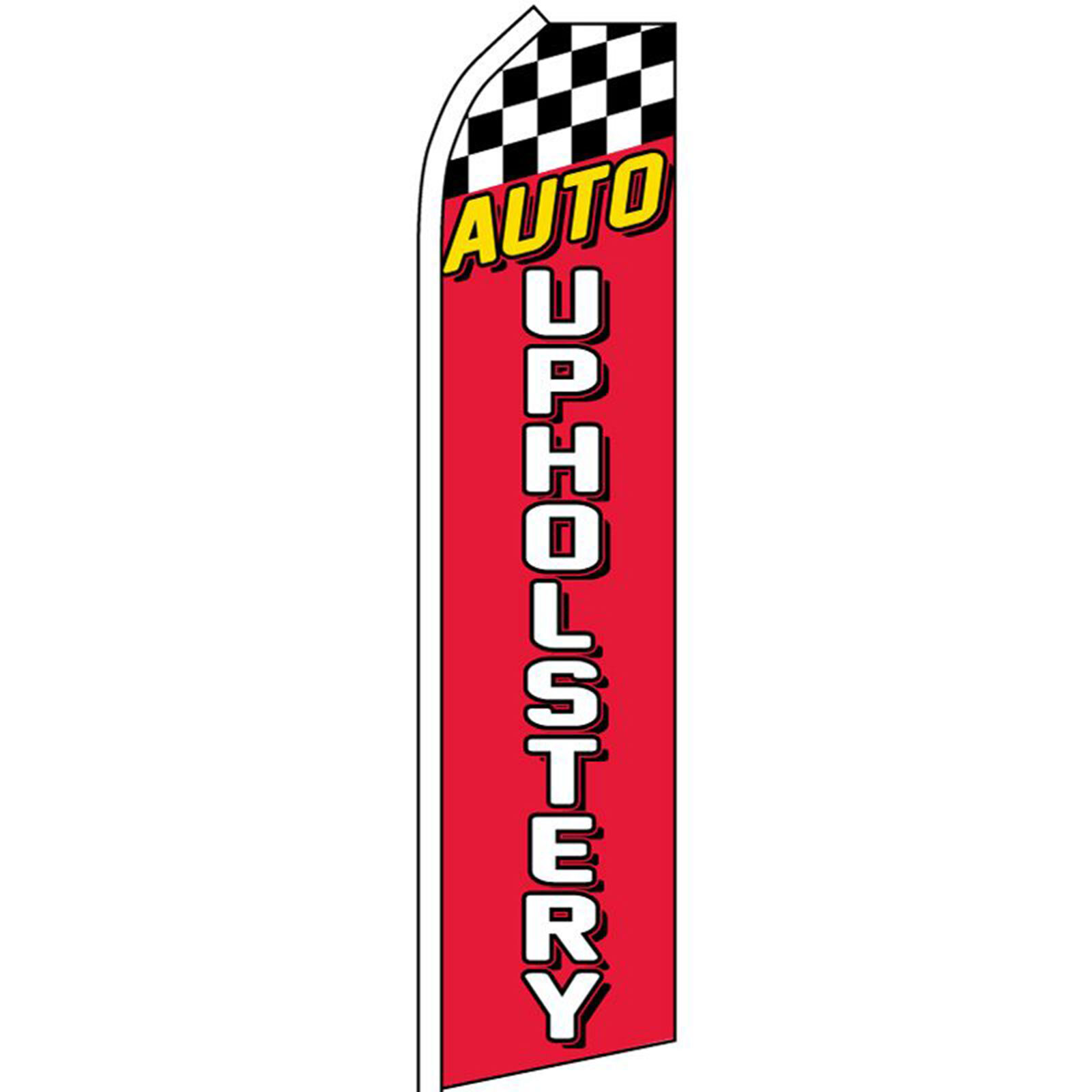 Auto Upholstery 2 1/2 ft X 11 1/2 ft Polyester Swooper Flag