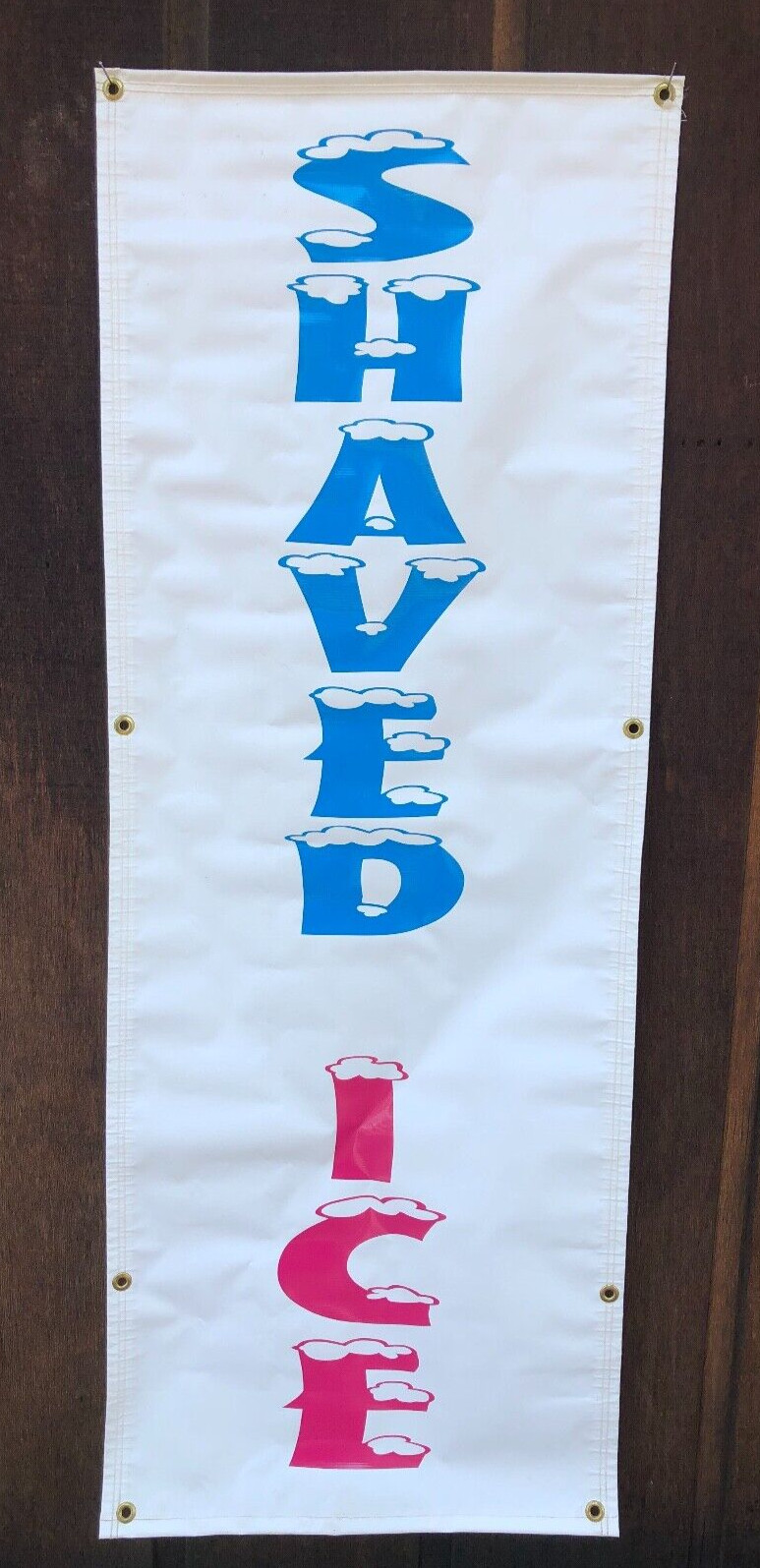 22″ x 59″ Inch SHAVED ICE Vinyl Banner Concession Sign ‘USA made’