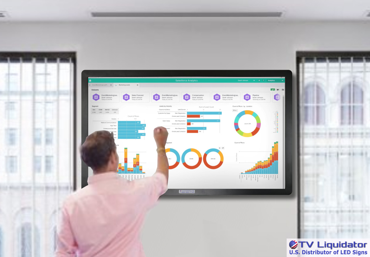 50″ HD Wall Mount Touch Screen Computer Kiosk – Commercial Grade Digital Display