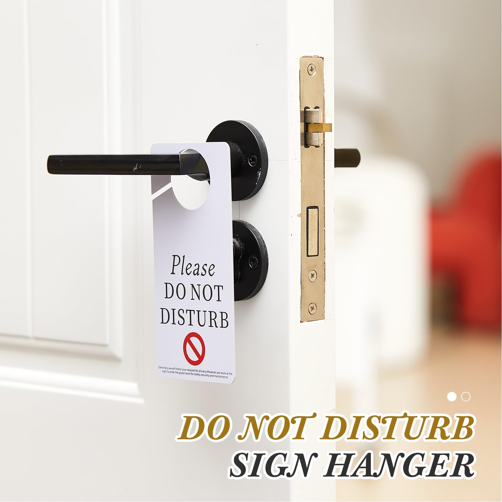 100 Pcs Do Not Disturb Door Hanger Sign 3”x 6” Please Do Not Disturb Sign B…