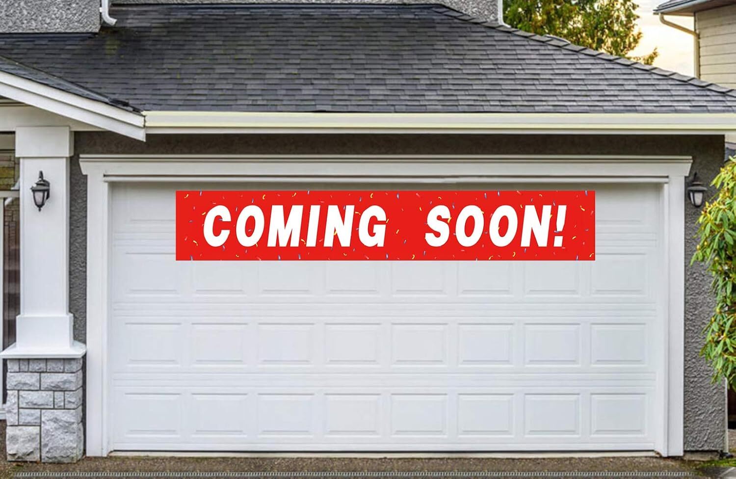 Large Coming Soon Banner 9.8 X 1.5 Feet Outdoor Indoor Marketing Sign