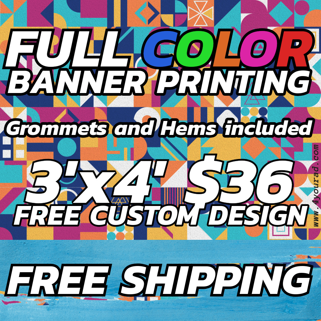 3ft x4ft Custom Vinyl Banners – Perfect for Business & Events