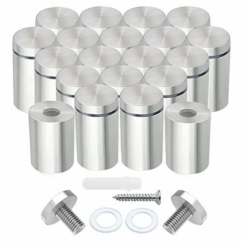 Stainless Steel Standoff Screws 20pcs 3/4 X 1 Inch Wall Standoff Sign Holders