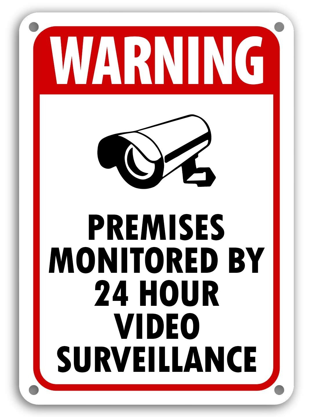 WARNING SIGNS 24 HOUR VIDEO SURVEILLANCE SECURITY SIGN CCTV CAMERA SIGN NW
