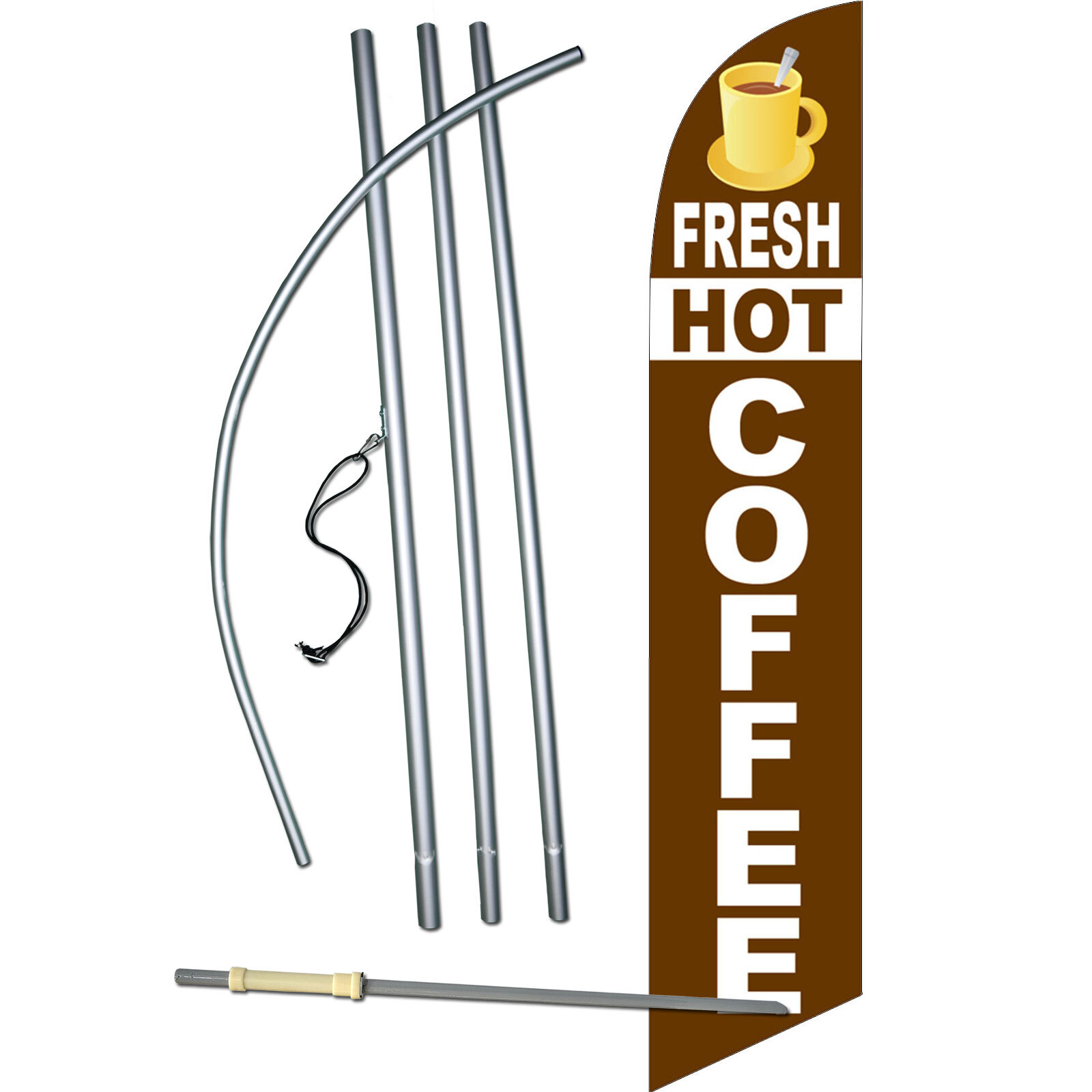 Fresh Hot Coffee Complete Swooper Flag Bundle