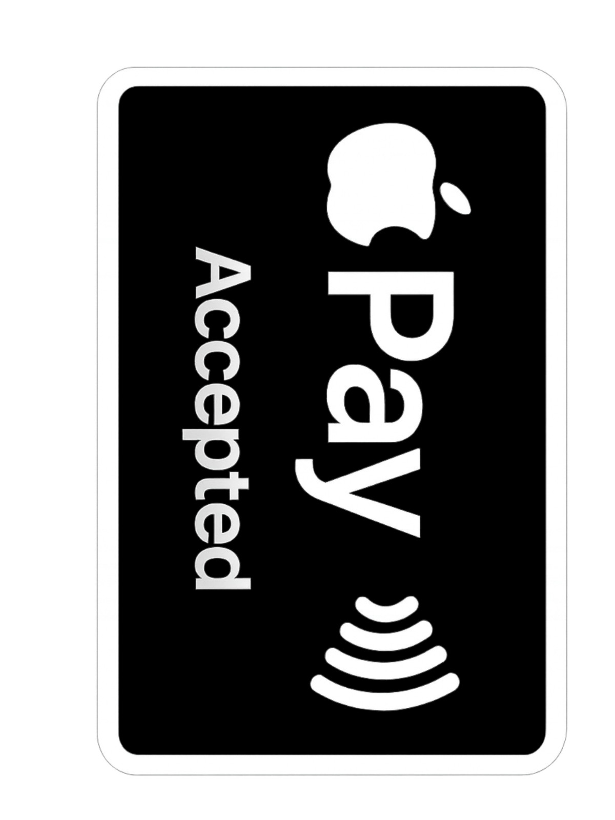 APPLE PAY Acceptance Decal Stickers – (Set of 3 decals included)