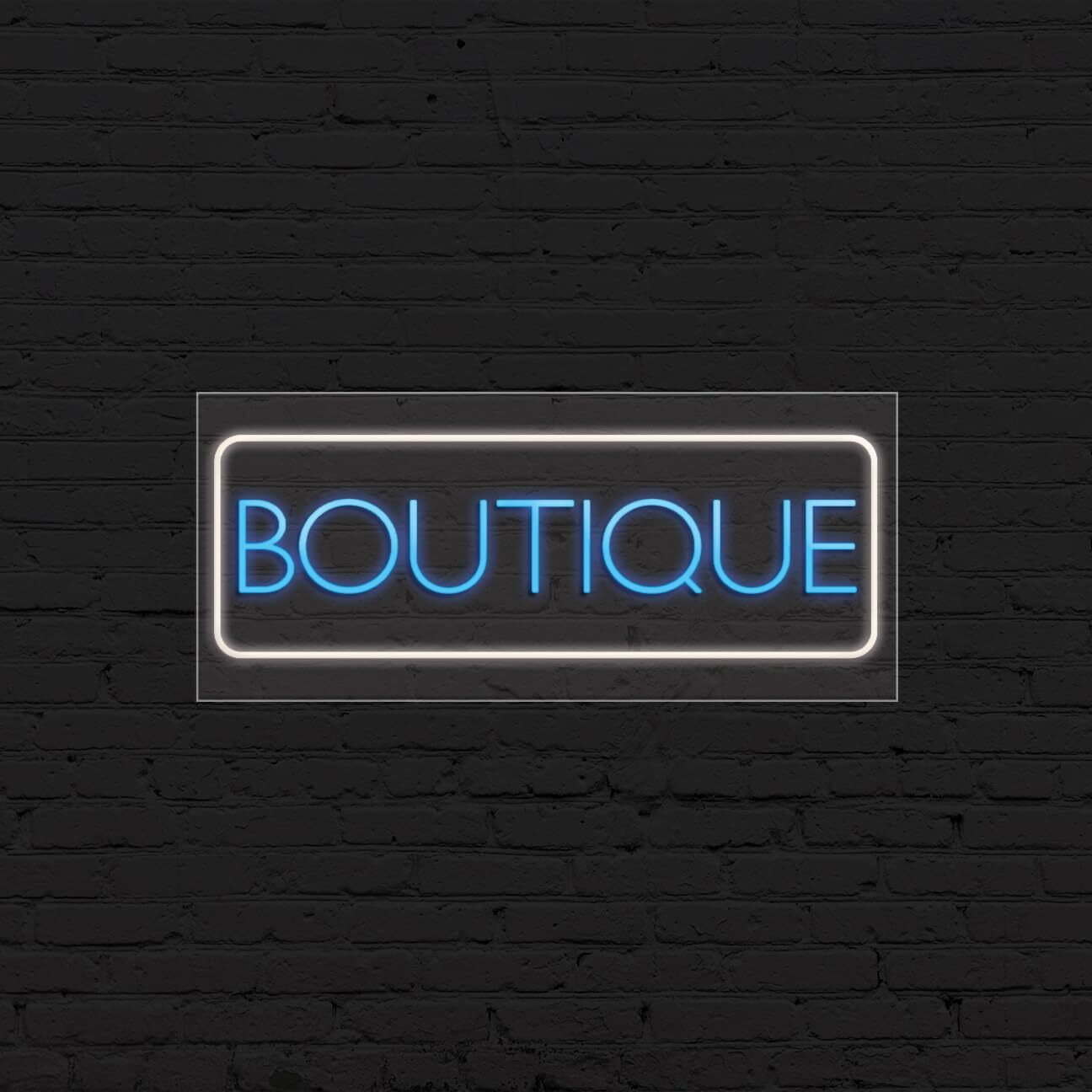 Boutique Sign for Business Displays | LED Flex Neon | 32″W x 13″H x 1″D