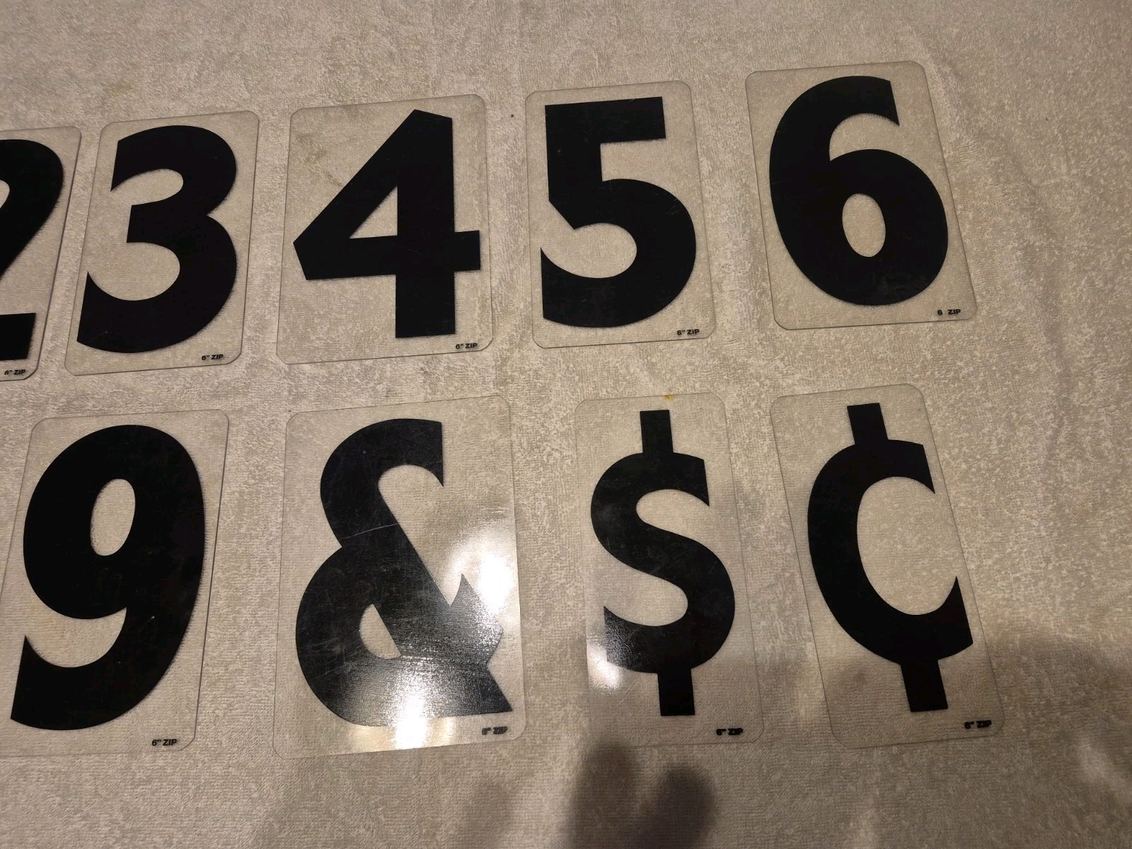 6″ Zip Marquee Sign Letters Black Rounded Corners & Numbers. ( FREE SHIPPING )