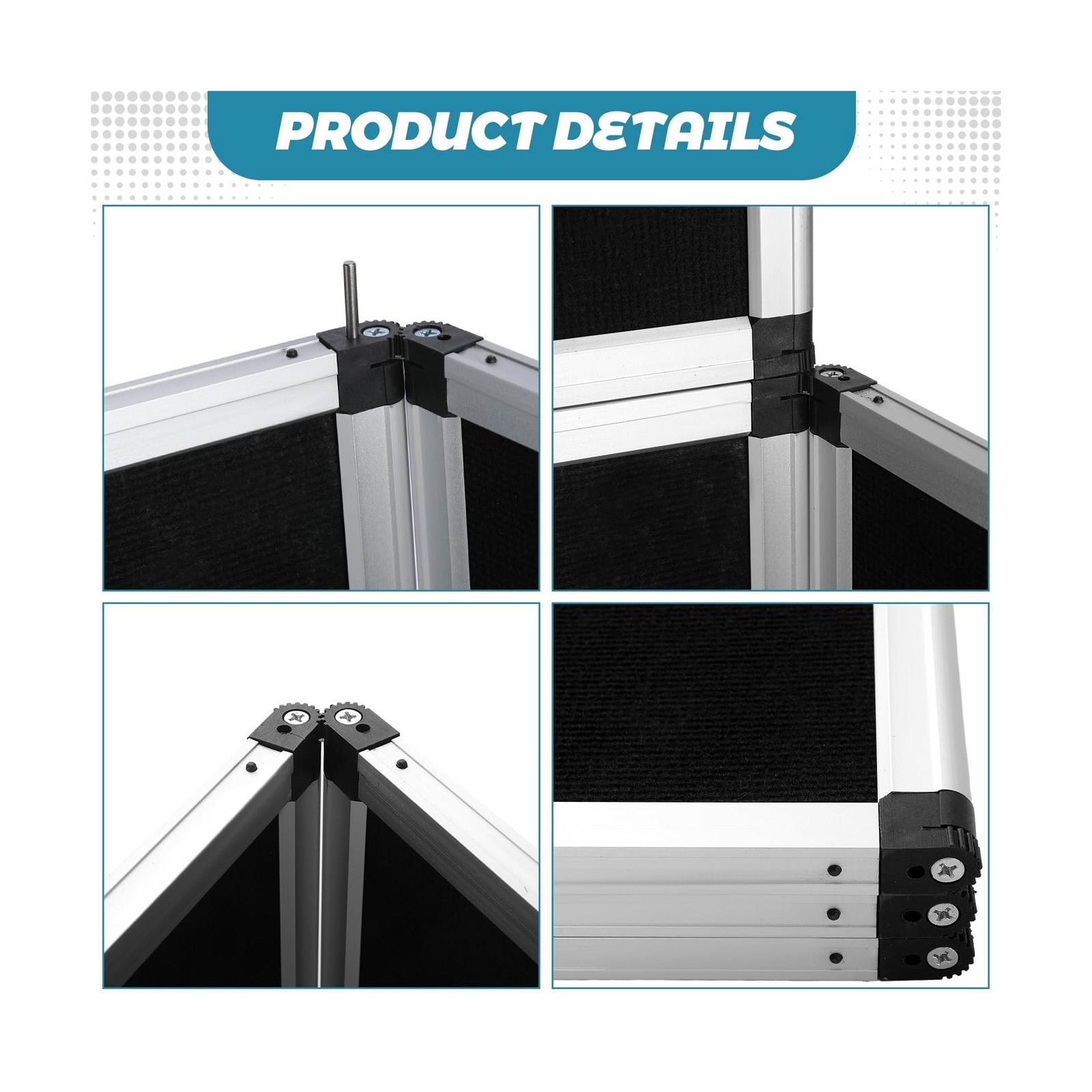 Sherr 3 Panel Trade Show Presentation Board, 72 x 35.3 inches Tri Fold Displa…