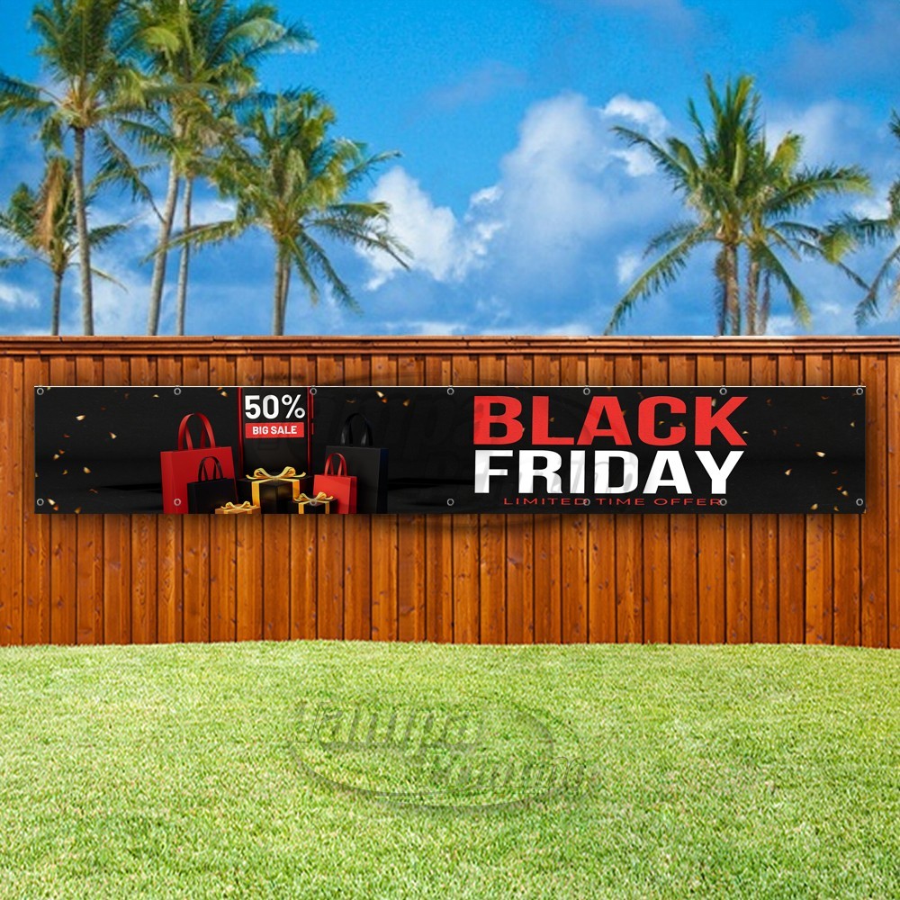 BLACK FRIDAY 50% OFF Advertising Sale Shop Vinyl Banner Flag Sign USA XL01508
