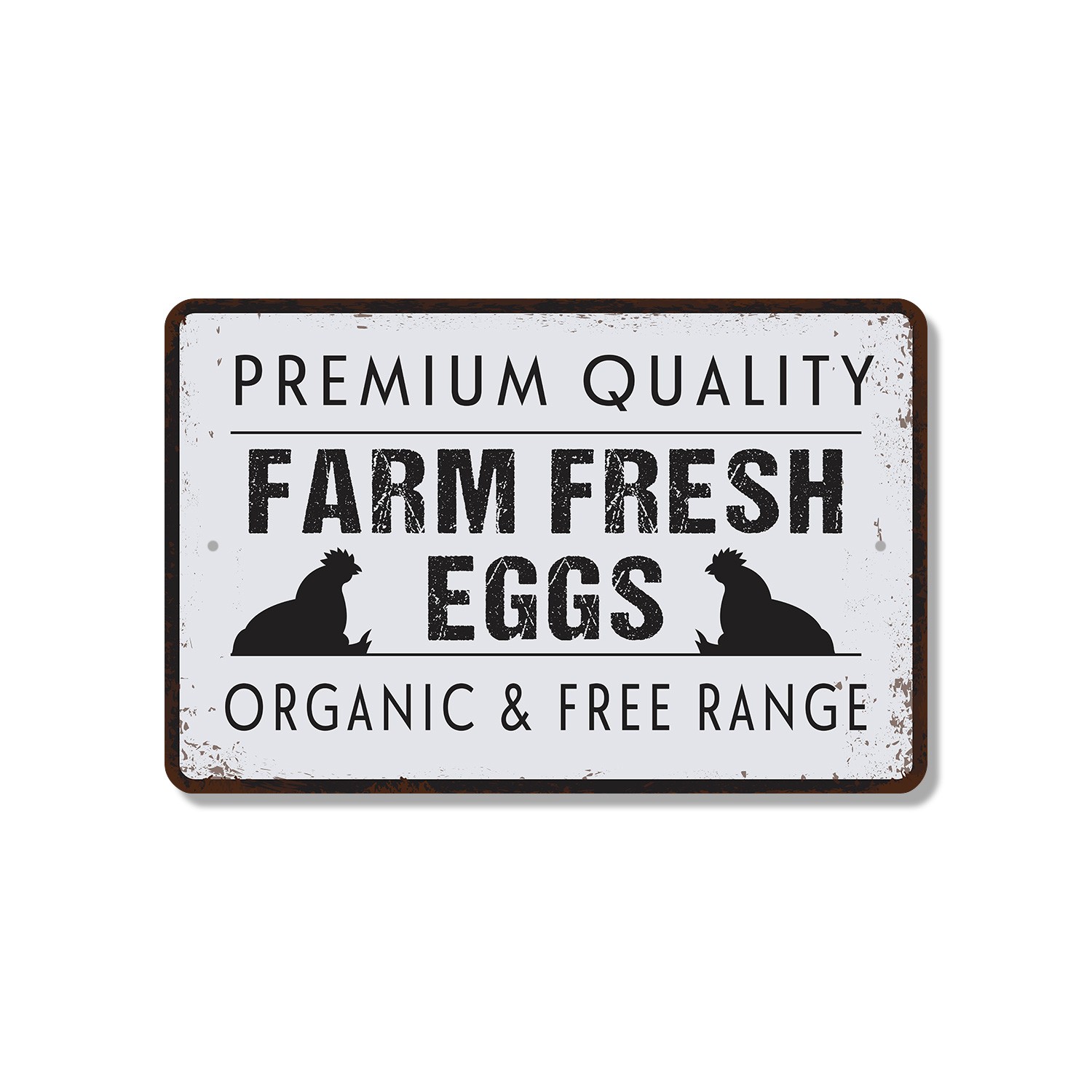 Farm Fresh Eggs Chicken Coop Sign Laid Daily Handle Gently Perfect for Coops