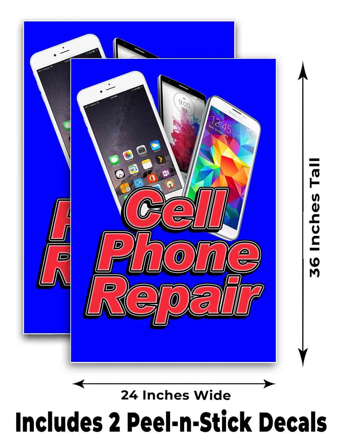 CELL PHONE REPAIR Signicade 24×36 A Frame Sidewalk Sign Double Sided TECHNOLOGY