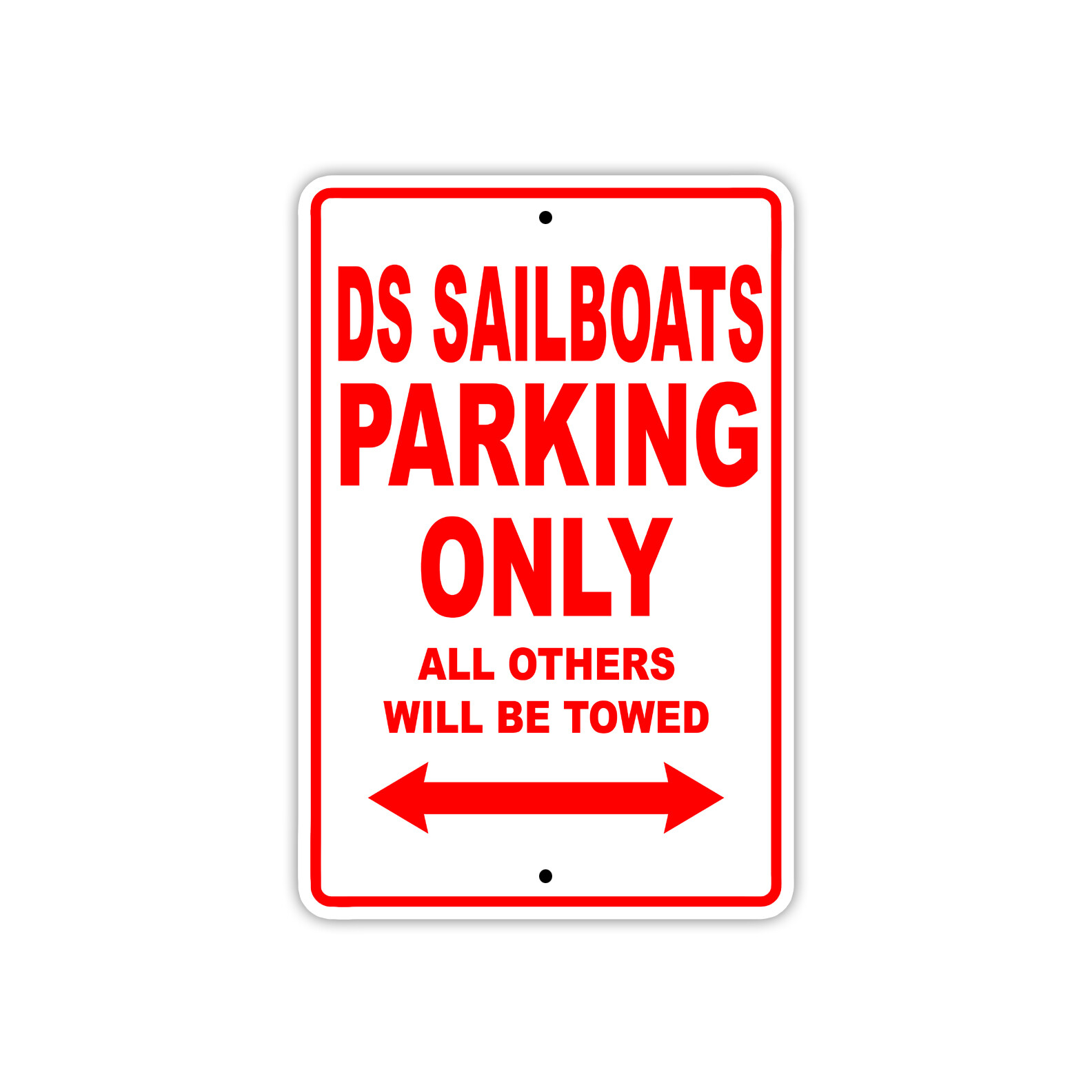 Ds Sailboats Parking Only Boat Ship Art Notice Decor Novelty Aluminum Metal Sign