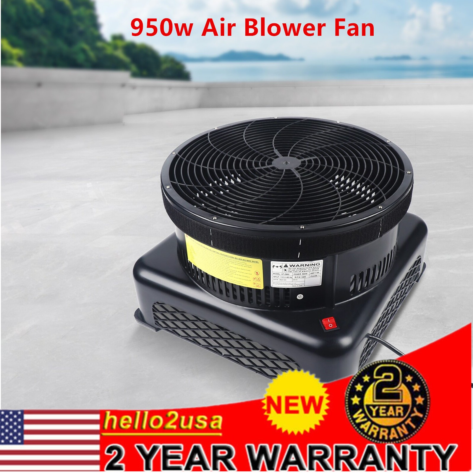 950W Electric Air Blower Fan For Inflatable Dancer Wind Wavy Tube Man Puppet