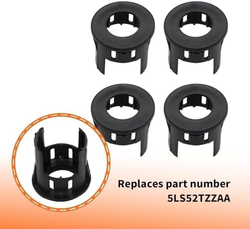 4X Parking Assist Sensor Mount Bracket Bezels Compatible with 2014-2018 R-am 150