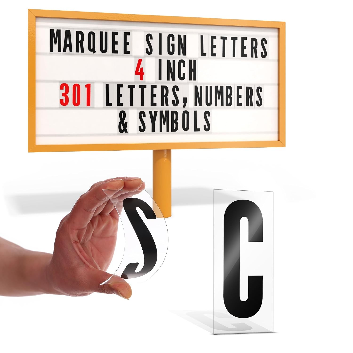 4 Inch Marquee Letters Sign Alphabet House Signs Custom Signs Kit with Numbers