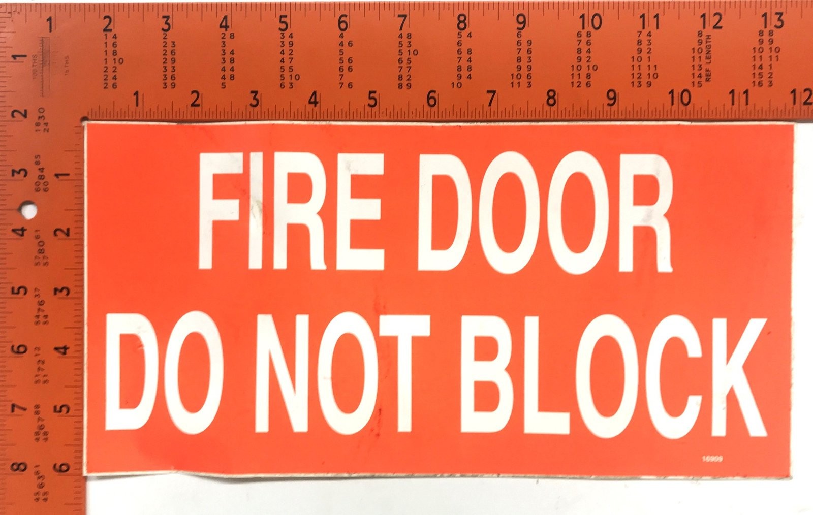 Unbranded Fire Door Do Not Block Sticker [Lot Of 4] NOS