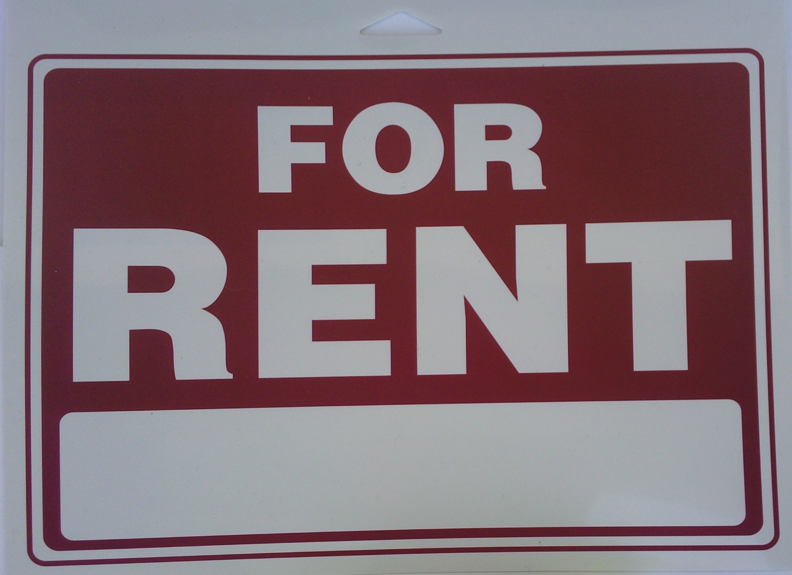 FOR RENT Sign 12″ x 9″ Large Window for Price/Price Store Signs Indoor Outdoor