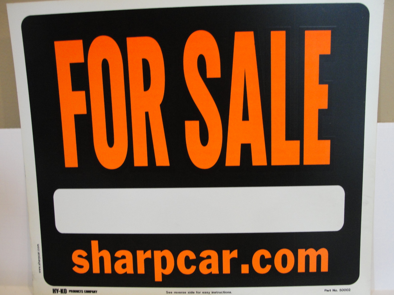 HY KO Products 50002 “For Sale” Sign 9″ x 12″