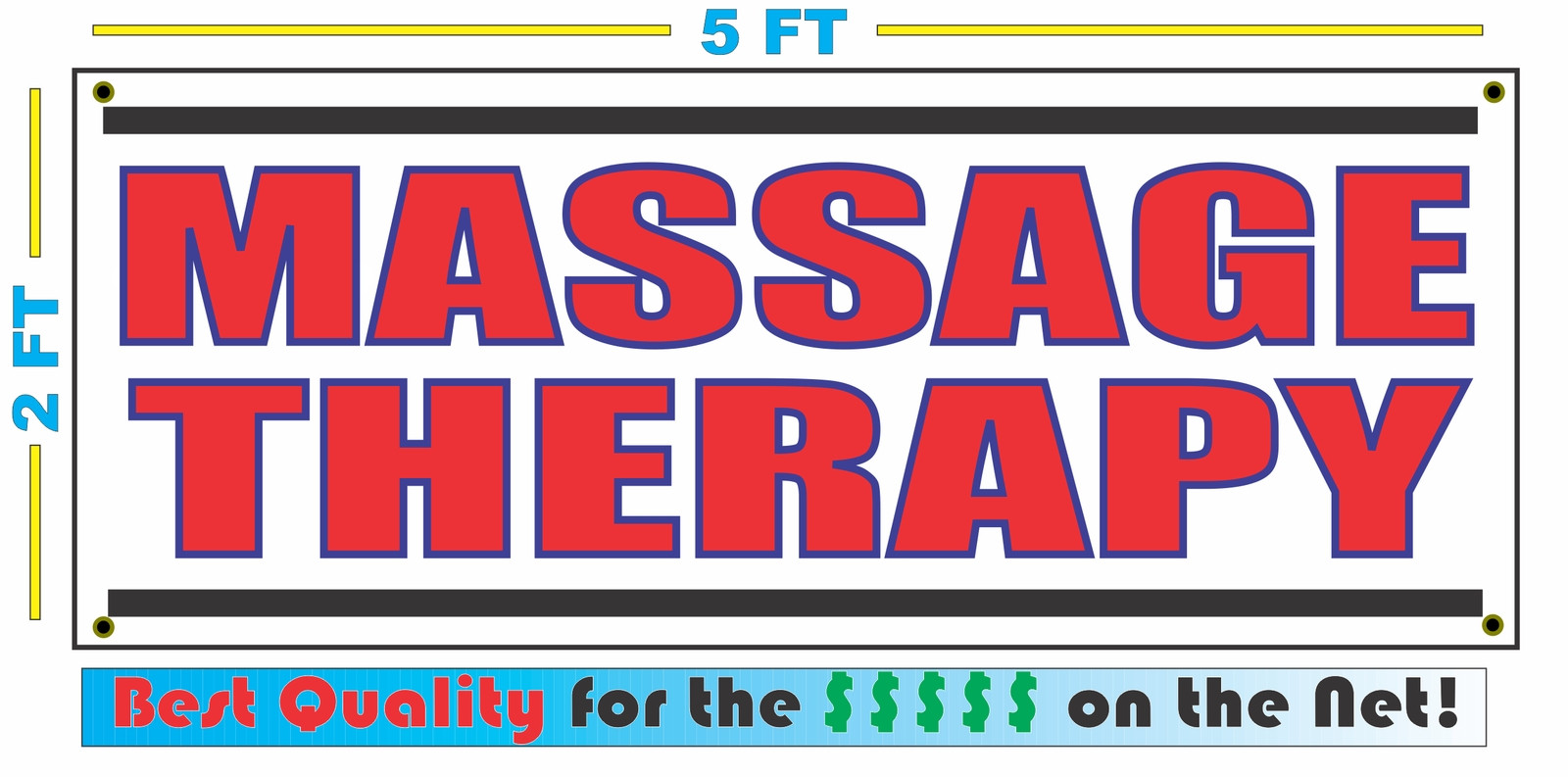 MASSAGE THERAPY All Weather Banner Sign NEW Larger Size High Quality! XXL