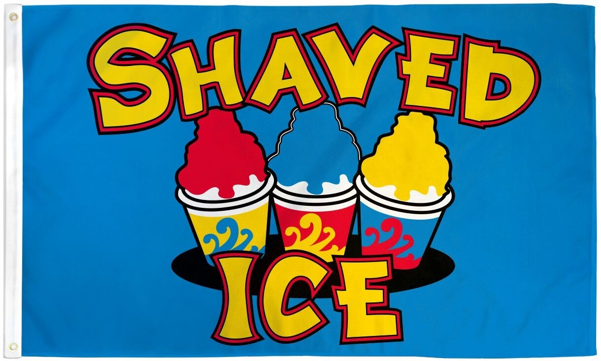Shaved Ice 3x5ft Shaved Ice Drinks Banner Sign Concessions Food Service Flag