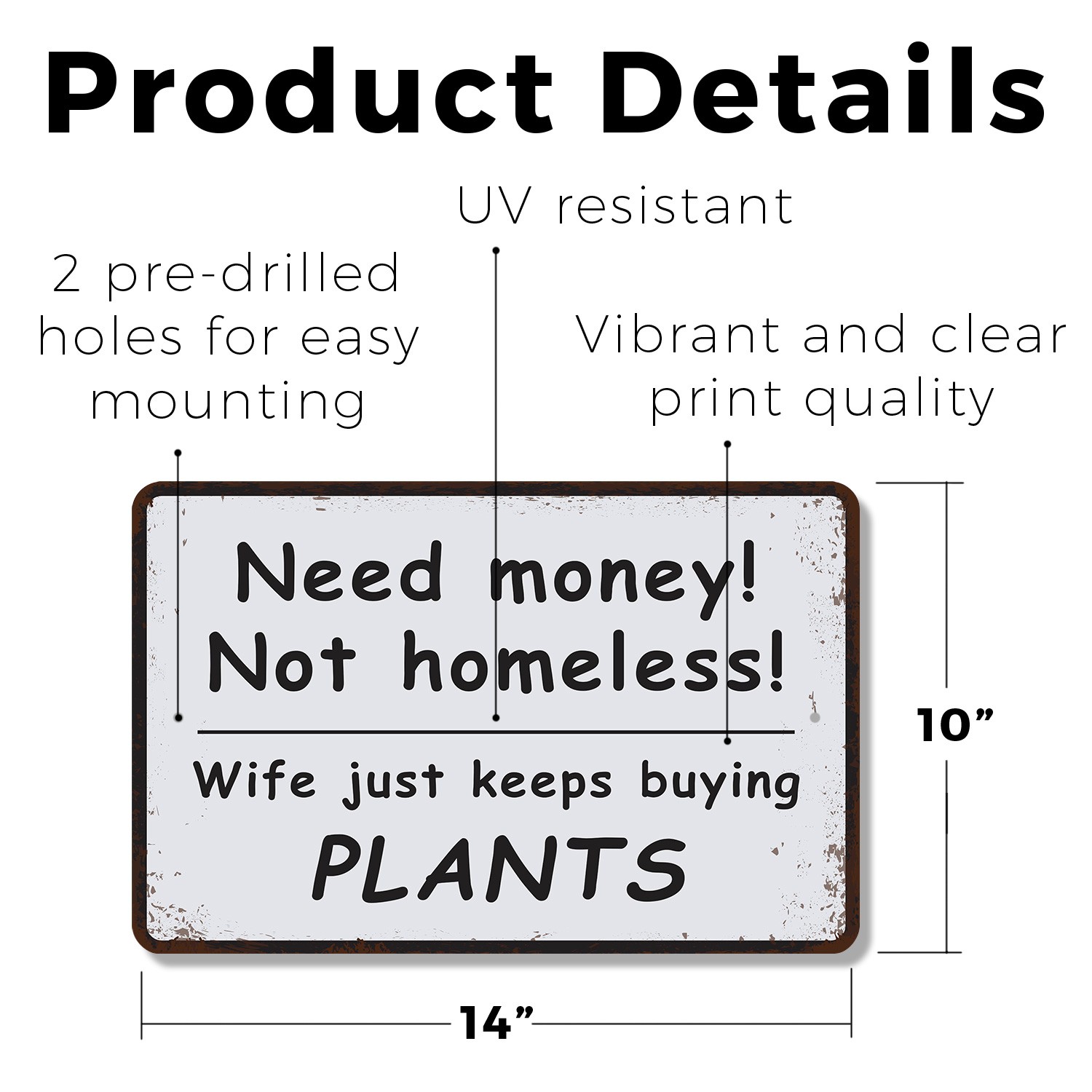Funny Plant Lady Sign Water Whisperer Dirt Therapist Perfect for Sunrooms
