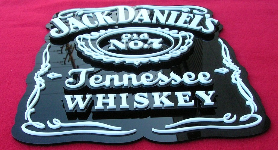 Jack Daniels 3D sign art whisky Tennessee Spirits alcohol Gin Tequila shirts bar