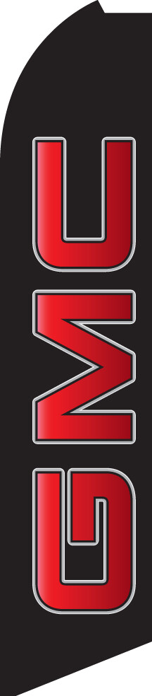 SWOOPER FEATHER FLUTTER FLAG SIGN ADVERTISING GMC DEALERSHIP HALF SLEEVE SUPER