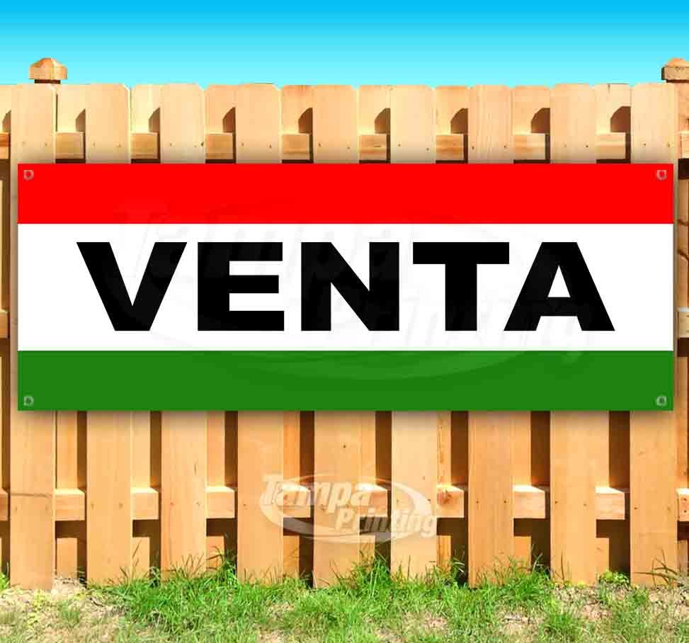 VENTA Advertising Vinyl Banner Flag Sign SALE SPANISH CAR DEALERSHIP
