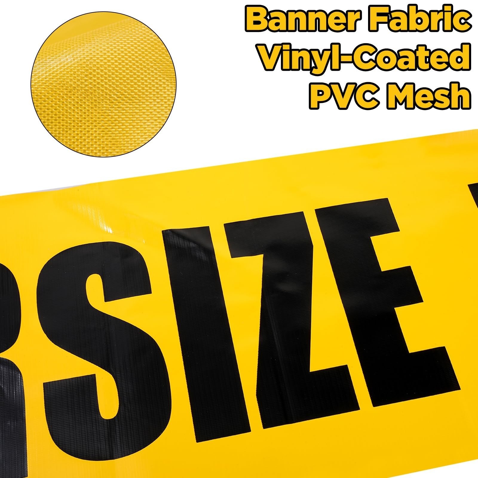 2Pcs Oversize Load Banner 12×60 Inch, Oversize Load Sign for Trucks, Yellow PVC