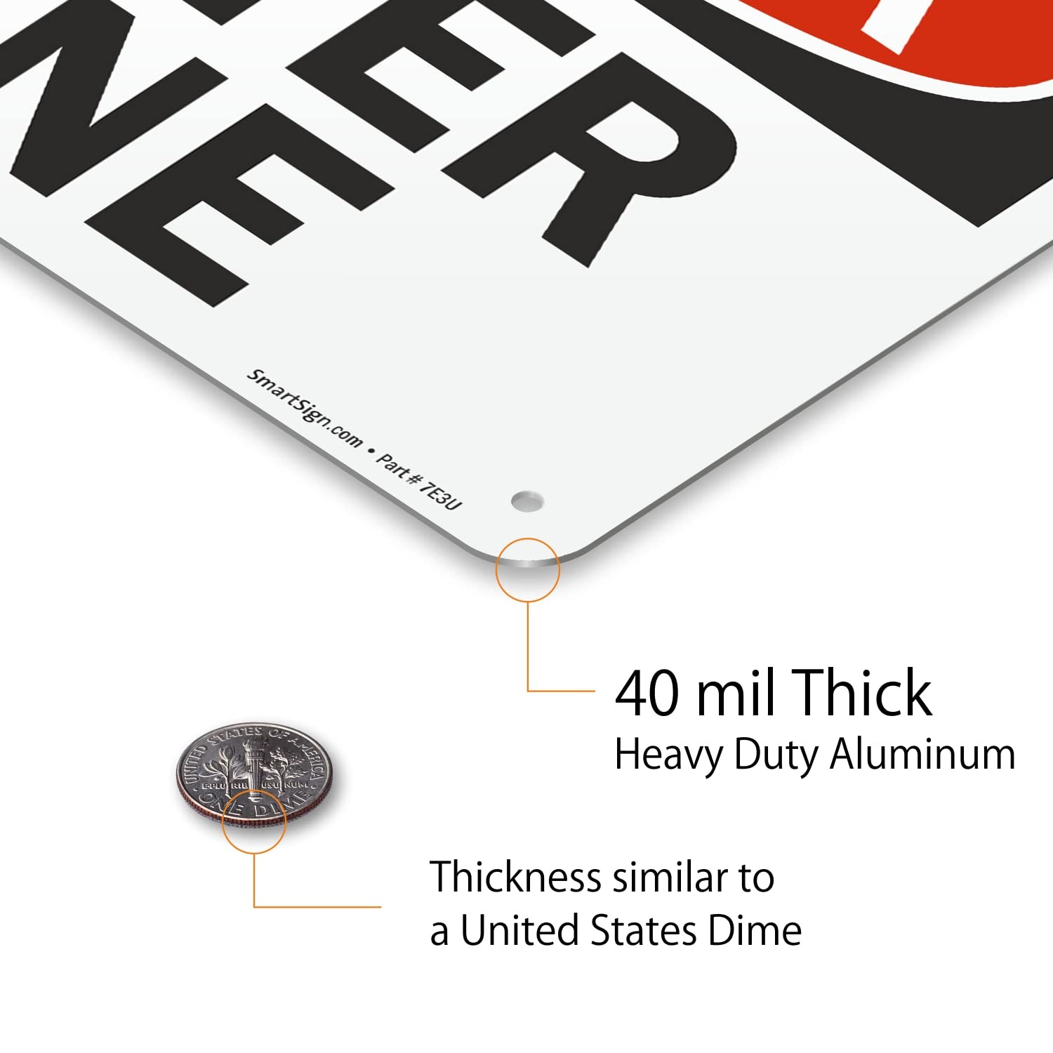 Danger Water Line Sign 7×10 Inch Aluminum Utility Warning Plaque