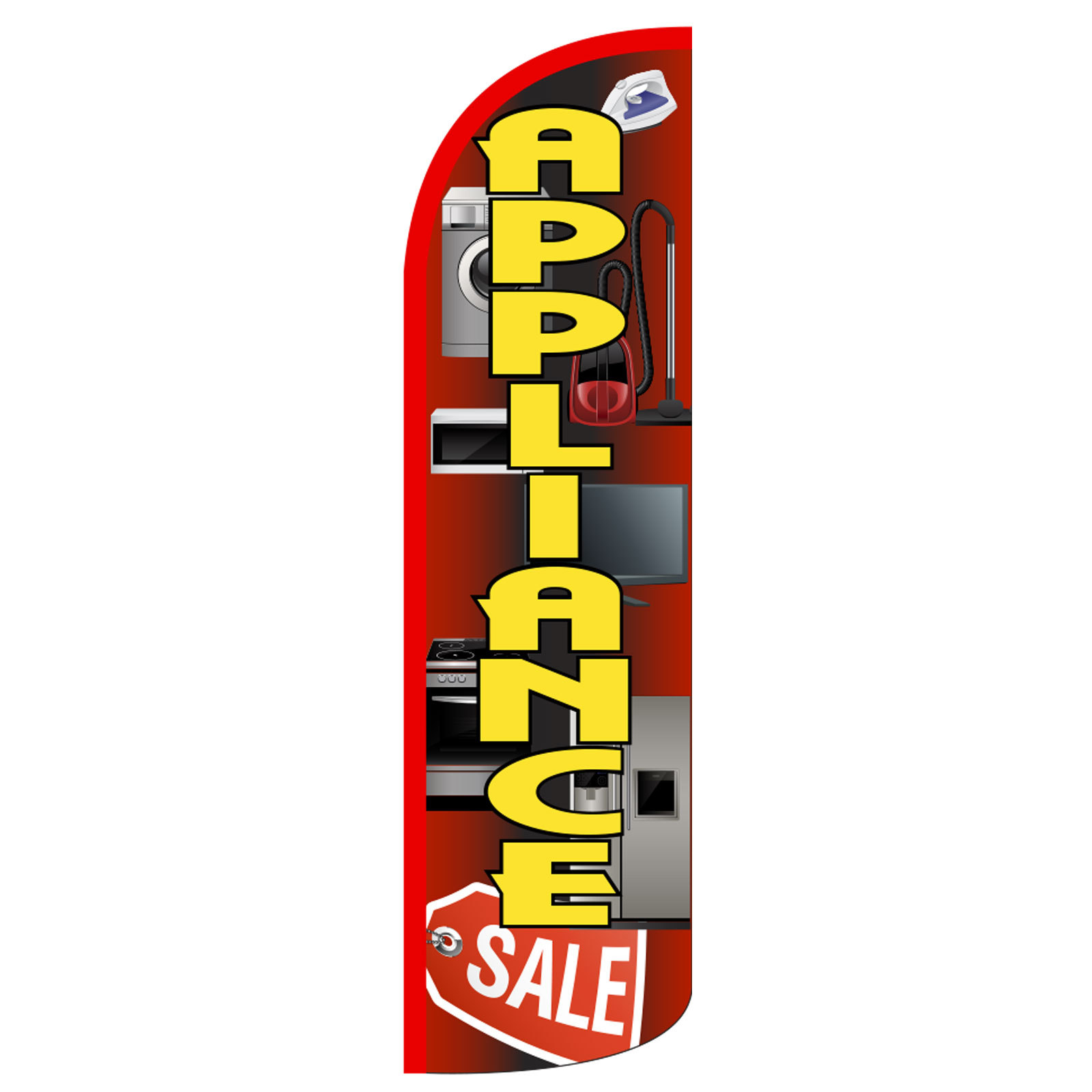 Appliance Sale Flag Flutter Feather Banner Swooper Extra Wide Windless