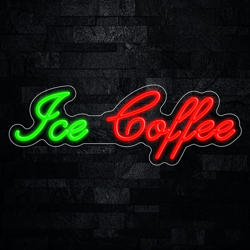 Ice Coffee LED Neon Sign 26″L x 9″H #33201