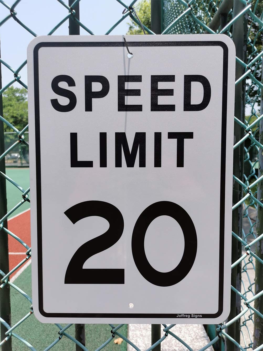 17×12 Inch Speed Limit 20 MPH Reflective Aluminum Safety Road Sign 2 PCS