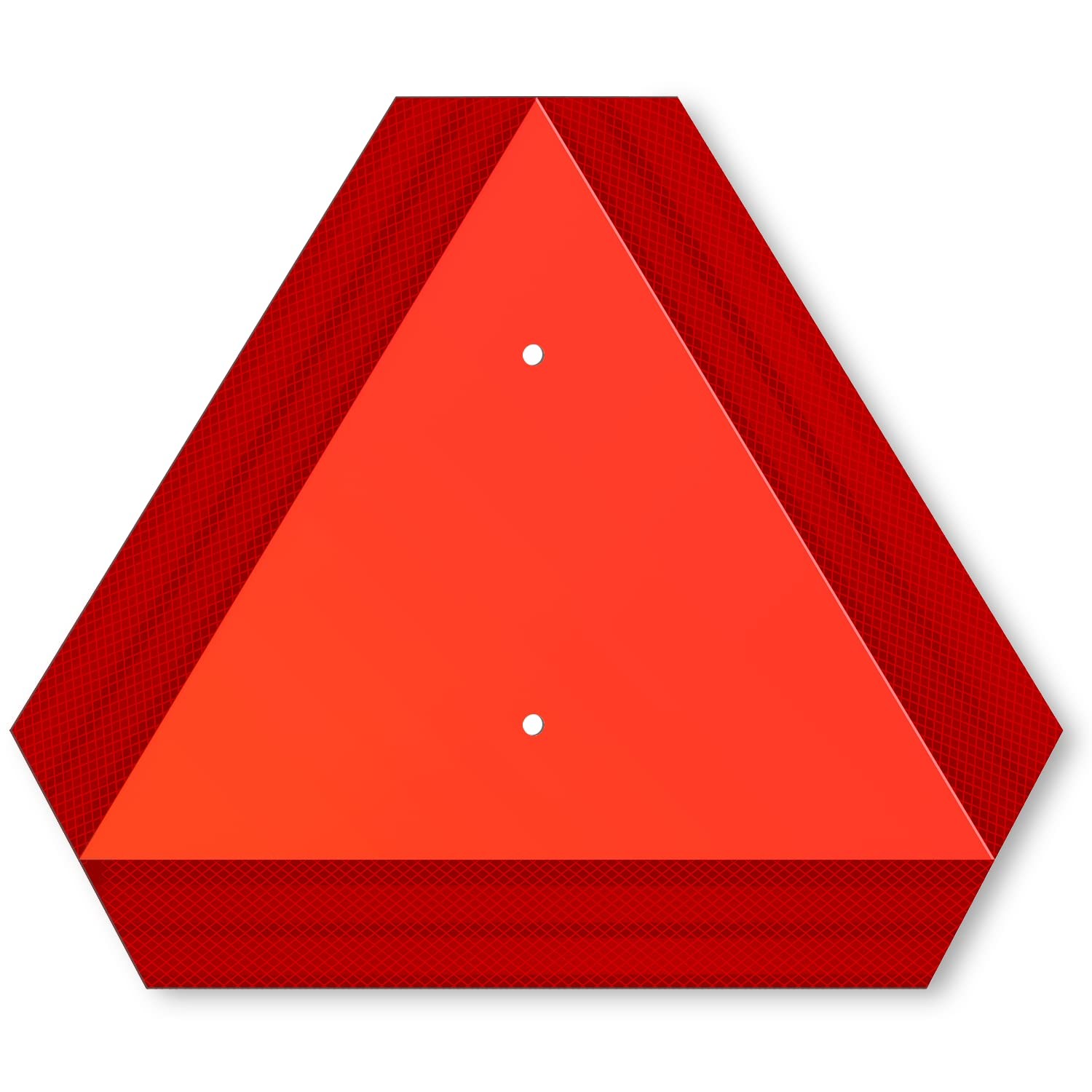 SWEETAPRIL Reflective Slow Moving Vehicle Triangle Sign 14×16