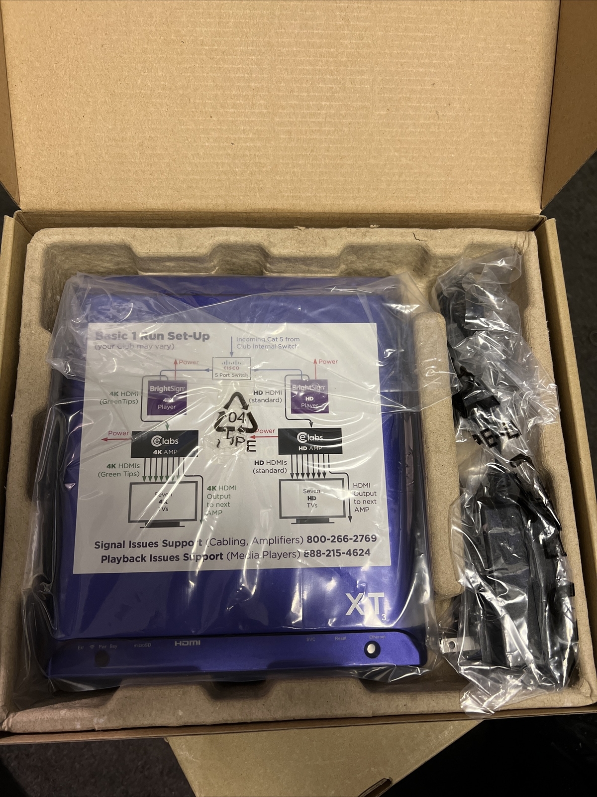 BrightSign XT3 Digital Sign Computer XT243 Lot Of 4 Brand New