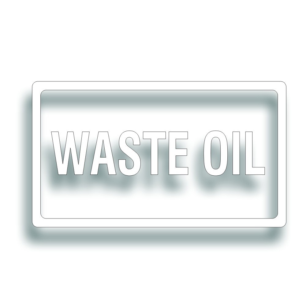 2X Service Garage Shop Decal for Waste Oil Barrel 30 55 Gallon Barrel Drum Tank