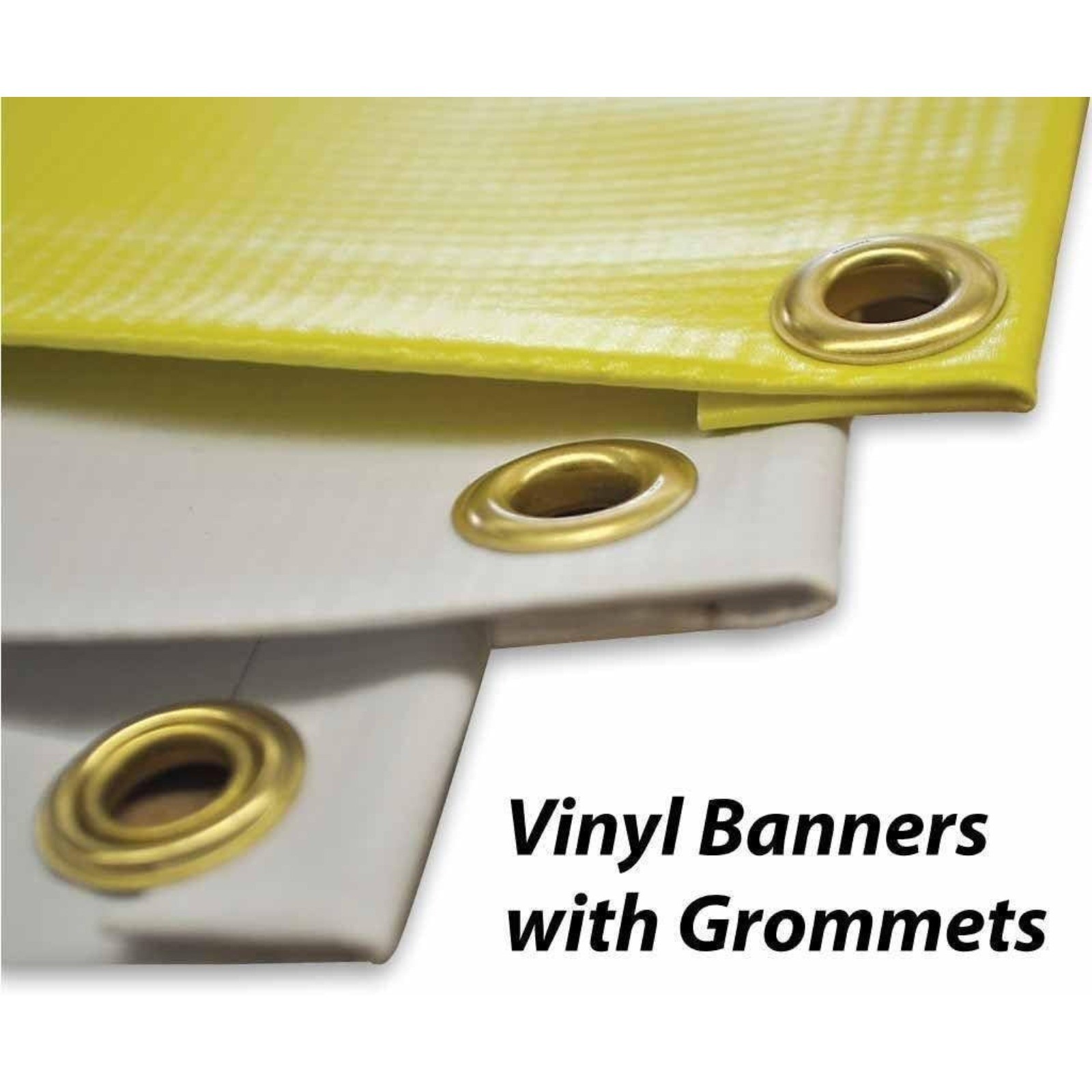 Waterproof vinyl concession sign, durable, 3ft height for food stalls