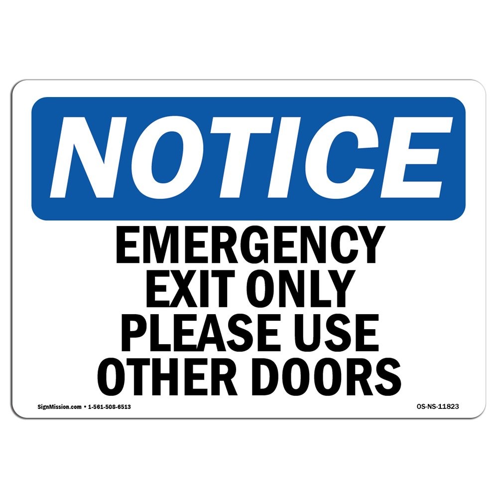 Signmission Osha – Only Please Use Other Label Your Business Work