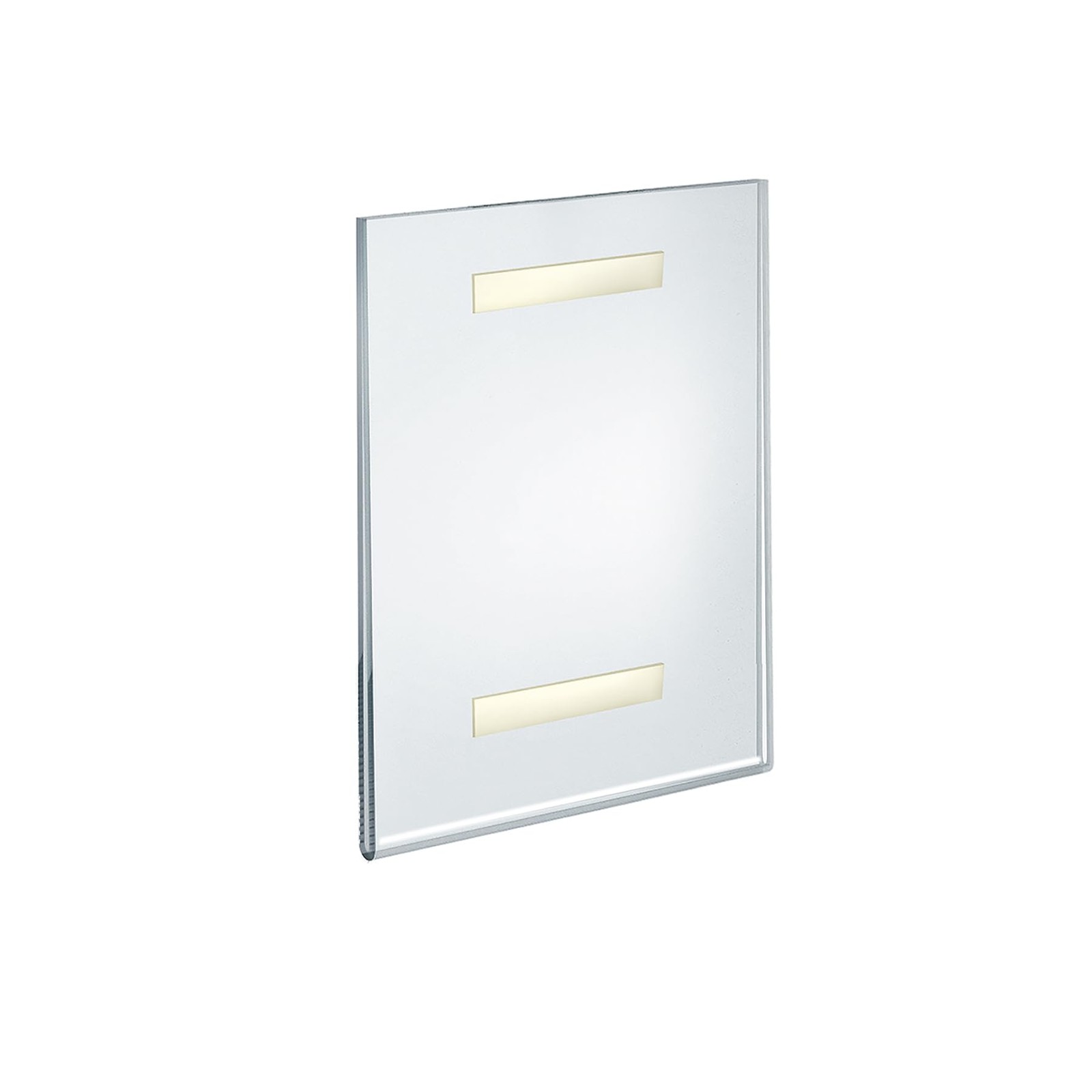 Azar Displays 122021-3Pk Adhesive Clear Acrylic Wall Sign Holder Vertical 8.5 X