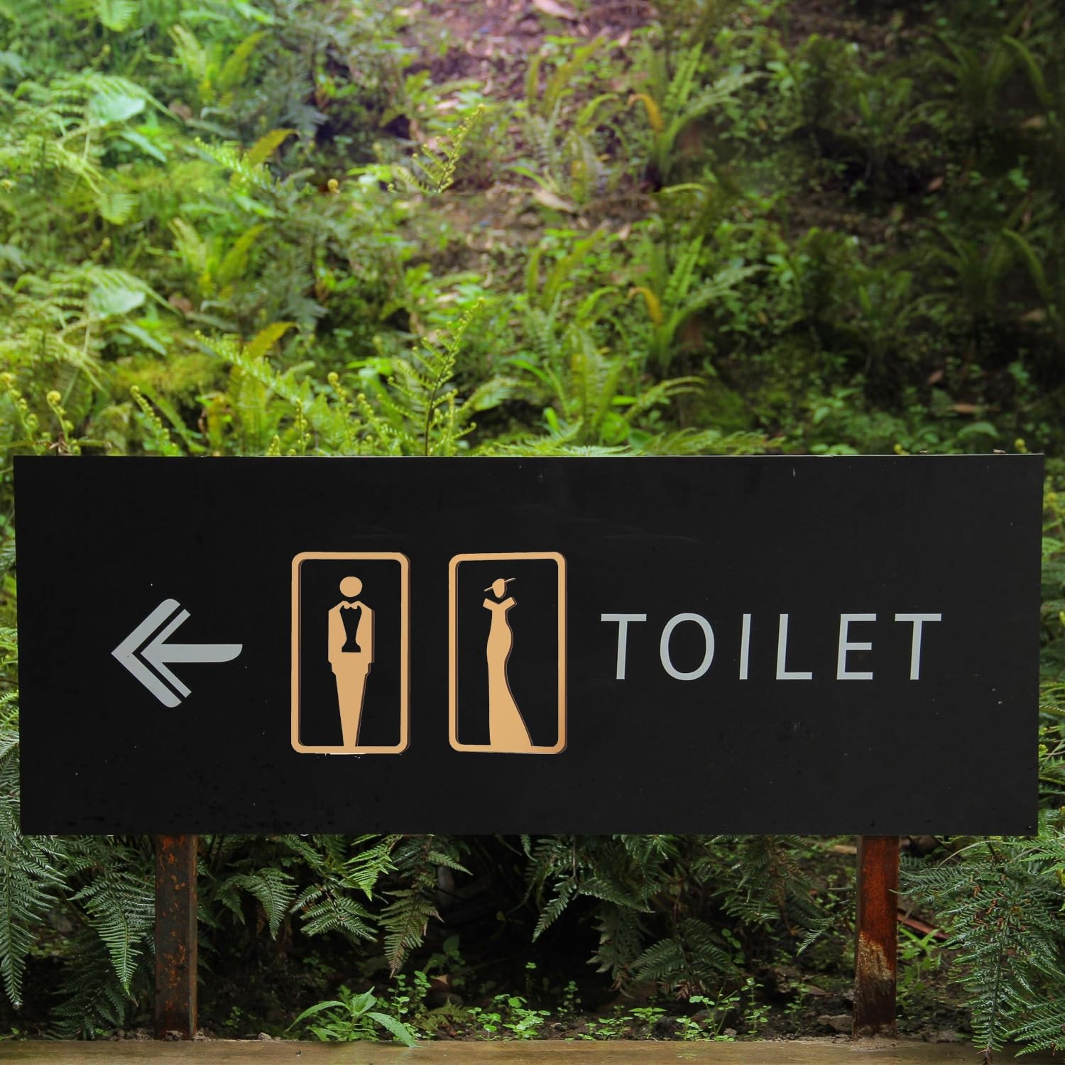 2 Pack Bathroom Signs Gender Restroom Door Signage Men Women Markers Tape