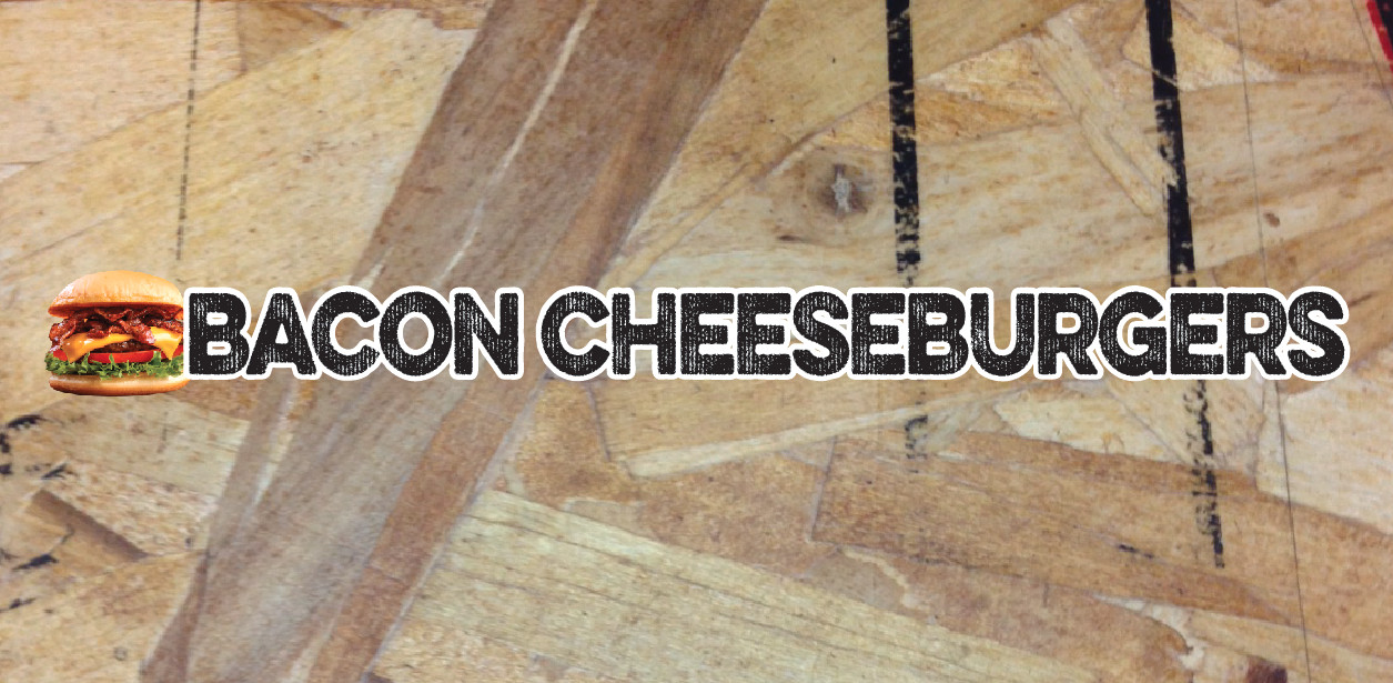 Bacon Cheeseburgers Sticker Decal Food Truck Cart Burger Food Restaurant Die Cut
