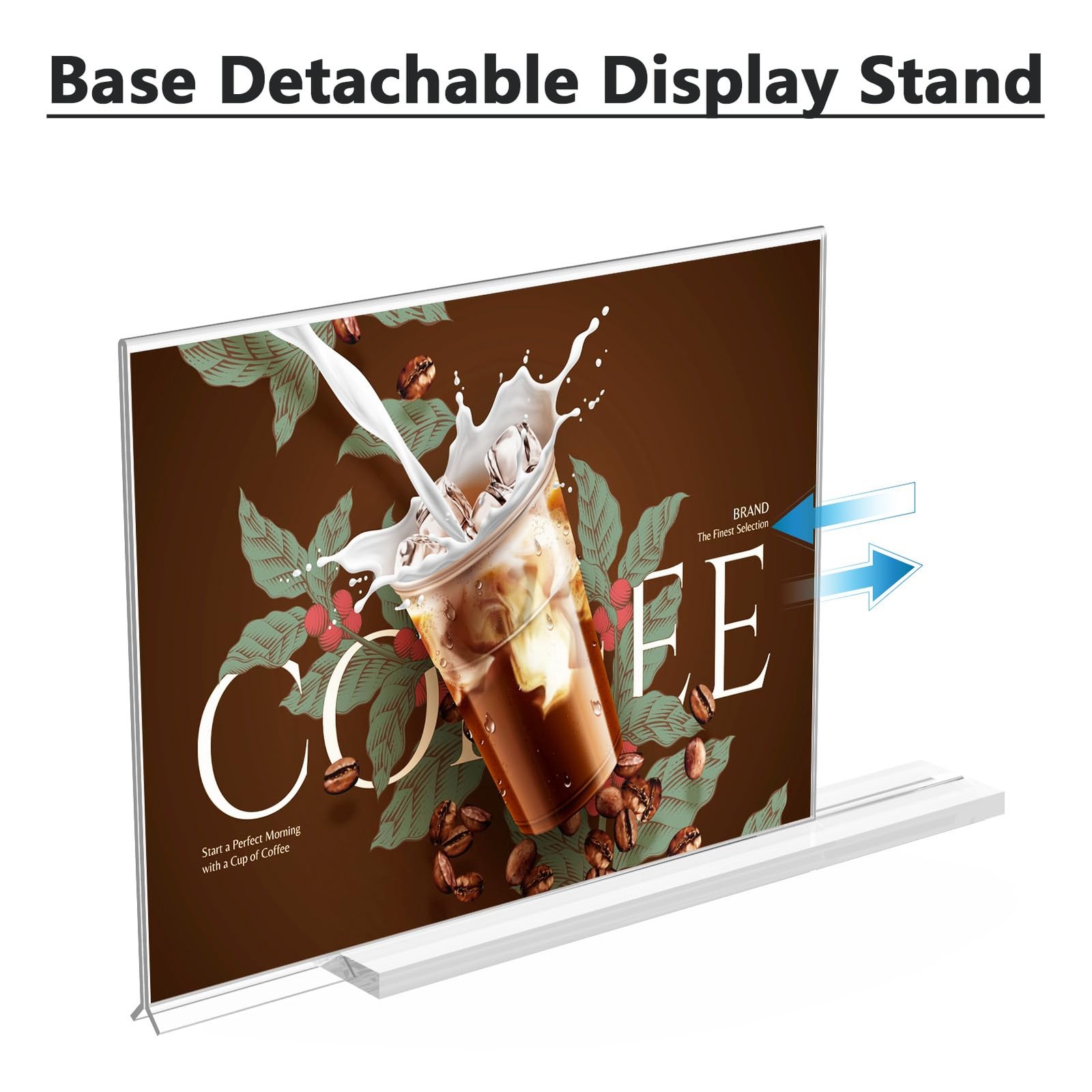 MaxGear 8.5 X 11 Acrylic Sign Holder Horizontal 2Pack, 8.5”x11”, Clear