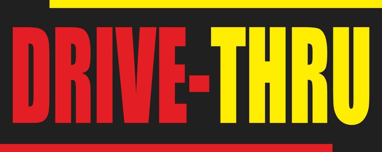 DRIVE THRU Advertising Banner Vinyl Mesh Sign now open welcome auto car truck